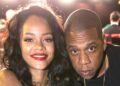 New York, NY - January 9th: ROC Nation Sports presents throneBoxing at the Theater at Madison Square Garden. JAY-Z poses with Rihanna as he sits ringside for the card. January 9th, 2015. (Photo by Anthony J. Causi)