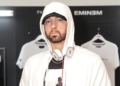 LONDON, ENGLAND - JULY 13: Eminem attends the rag & bone X Eminem London Pop-Up Opening on July 13, 2018 in London, England.  (Photo by David M. Benett/Dave Benett/Getty Images for Rag & Bone)