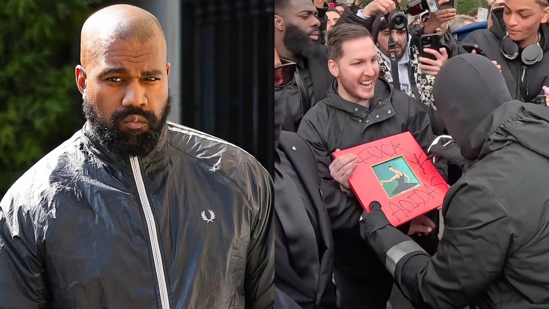 Vinil de Kanye West autografado com xingamento contra Adidas irá a leilão por mais de R$2.5 milhões